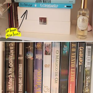 Os detalhes e a decoração da minha estante