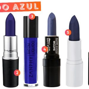 Tendência: o batom azul é uma realidade na boca de um monte de gente estilosa